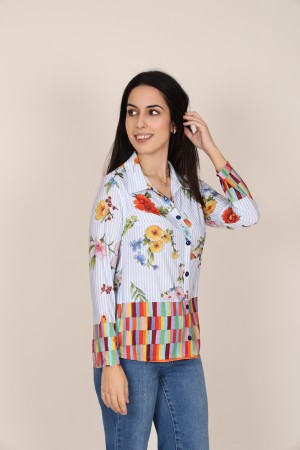 Camisa Estampada de Mujer| Camisa Coordinada| M47 Modas Benidorm