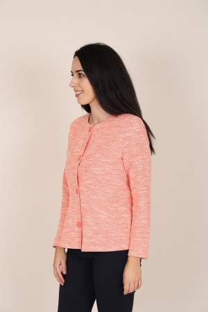 Printed Round Neck Jacket | M47 Modas Benidorm