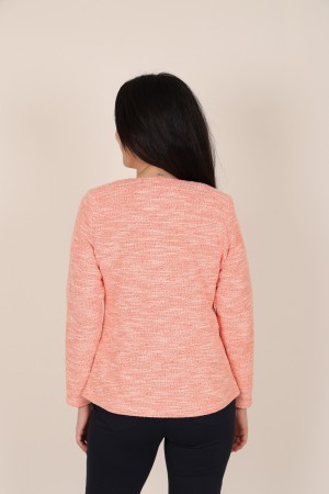 Printed Round Neck Jacket | M47 Modas Benidorm