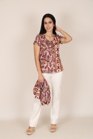 Conjuto de Punto de Mujer|Twinset Estampado| M47 Modas Benidorm