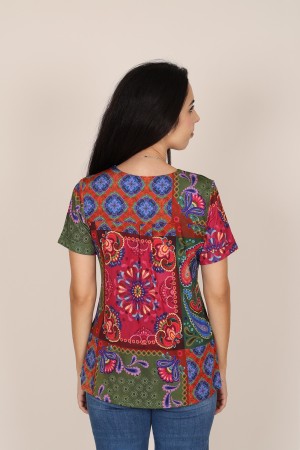 Camisa Estampada de Mujer| Camisa cremallera| M47 Modas Benidorm