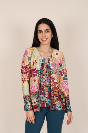 Twinset Jungle Print Knit Fabric| M47 Modas Benidorm