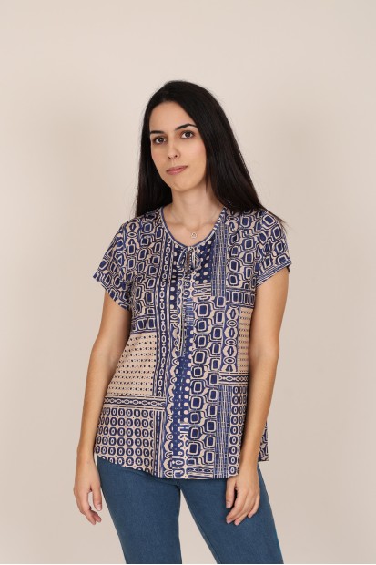 Camisa Estampada de Mujer| Camisa cremallera| M47 Modas Benidorm
