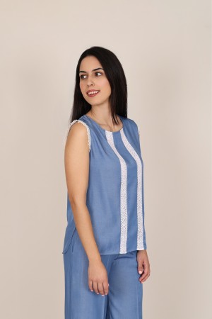 Camisa de Mujer Viscosa ECO| Blusa Fluida|  M47 Modas Benidorm