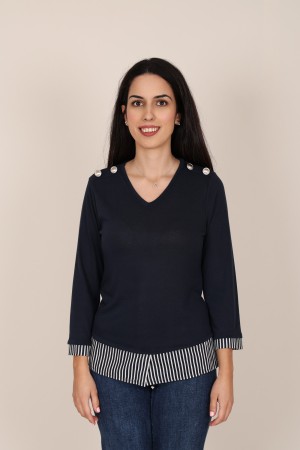 Camisetas y Tops | Camiseta Punto Geométrico| M47 Modas Benidorm