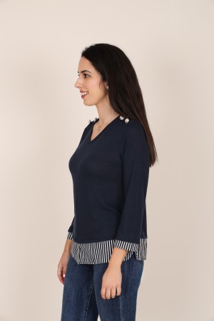 Camisetas y Tops | Camiseta Punto Geométrico| M47 Modas Benidorm