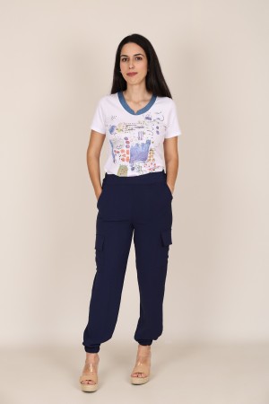 Blue Jeans Leatherette Details| M47 Modas Benidorm