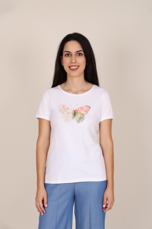 Camiseta Viscosa Eco| Camiseta Blanca| M47 Modas Benidorm