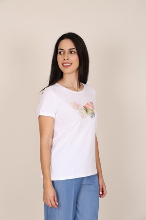 Camiseta Viscosa Eco| Camiseta Blanca| M47 Modas Benidorm