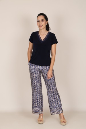 Blue Jeans Leatherette Details| M47 Modas Benidorm