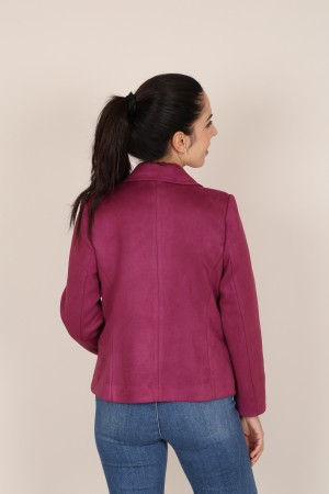 Chanel-Cut Zip Blazer