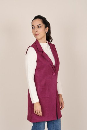 Straight-Cut Crepe Blazer| M47 Modas Benidorm