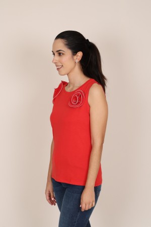 Cotton an organza T- shirt| M47 Modas Benidorm