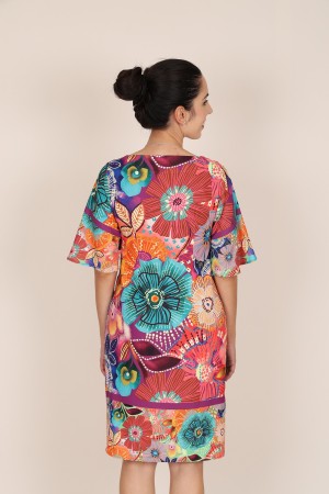 Vestido Midi | Vestido Estampado Posicional| M47 Modas Benidorm