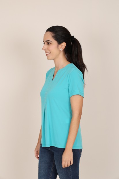 Camisa Estampada de Mujer| Camisa cremallera| M47 Modas Benidorm