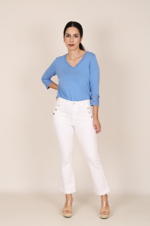 Blue Jeans Leatherette Details| M47 Modas Benidorm