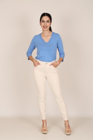 Pantalones de Mujer| Pantalon Tiro Alto| M47 Modas Benidorm