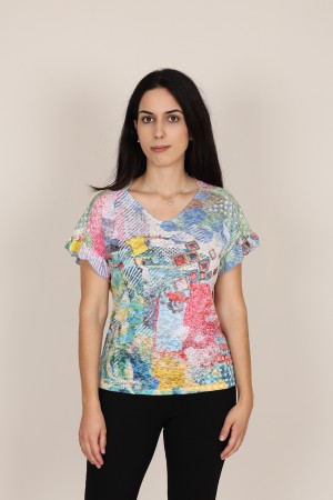 Camiseta Estampada de Mujer| Camiseta Algodon Organico| M47 Modas Benidorm