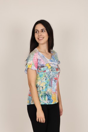 Camiseta Estampada de Mujer| Camiseta Algodon Organico| M47 Modas Benidorm