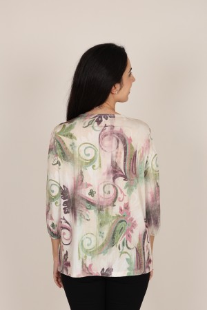 Knit Roud Neck Animal Print T-shirt| M47 Modas Benidorm