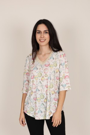 Knit Kimono Positional Print| M47 Modas Benidorm