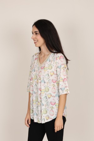 Knit Kimono Positional Print| M47 Modas Benidorm