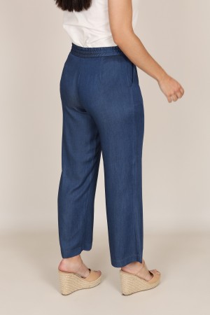 Pantalones de Mujer| Pantalon Tobillero Tencel| M47 Modas Benidorm