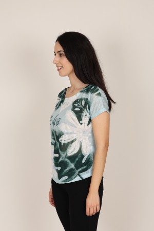 Organic Cotton & Silk Effect T-shirt | M47 Modas Benidorm