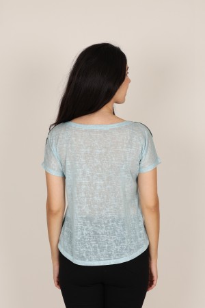 Organic Cotton & Silk Effect T-shirt | M47 Modas Benidorm