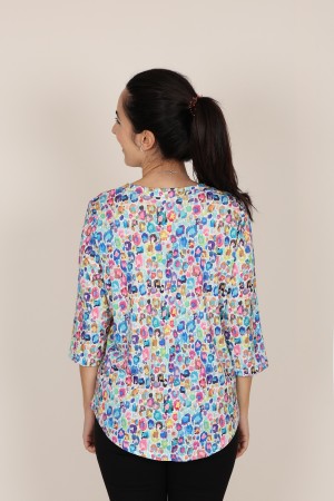 Knit Kimono Positional Print| M47 Modas Benidorm