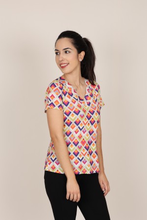 Camisa Estampada de Mujer| Camisa Coordinada| M47 Modas Benidorm