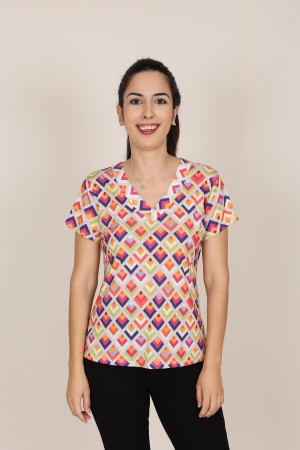 Camisa Estampada de Mujer| Camisa Coordinada| M47 Modas Benidorm