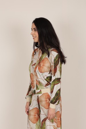 Midi Dress Flared Cut Seventies Print| M47 Modas Benidorm