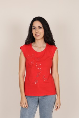 Linen Lingerie sleeveless T-shirt| M47 Modas Benidorm