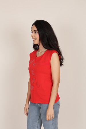 Linen Lingerie sleeveless T-shirt| M47 Modas Benidorm