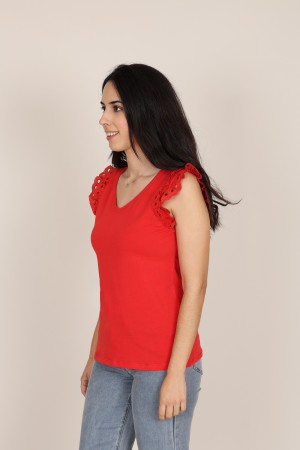 Linen Lingerie sleeveless T-shirt| M47 Modas Benidorm
