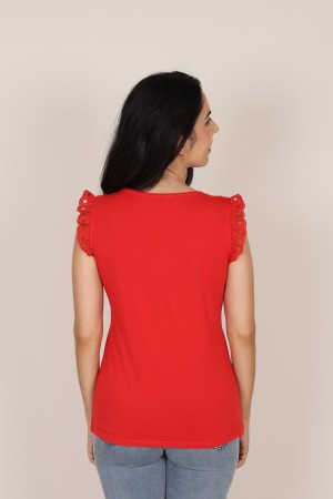 Linen Lingerie sleeveless T-shirt| M47 Modas Benidorm