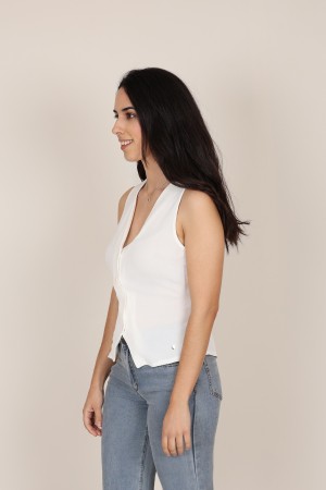 Chaleco de Mujer | Chaleco Blanco | M47 Modas Benidorm