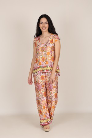 Pantalon Palazzo de Mujer | Pantalon Fluido| M47 Modas Benidorm