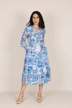 Flowing Printed Blouse| M47 Modas Benidorm