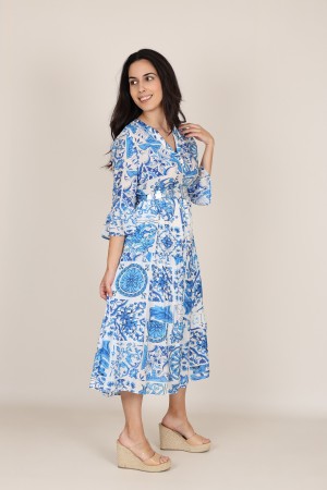 Flowing Printed Blouse| M47 Modas Benidorm