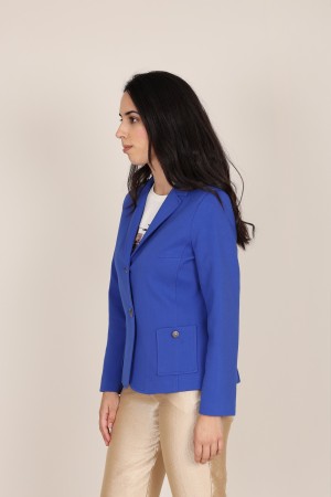 Straight-Cut Crepe Blazer| M47 Modas Benidorm
