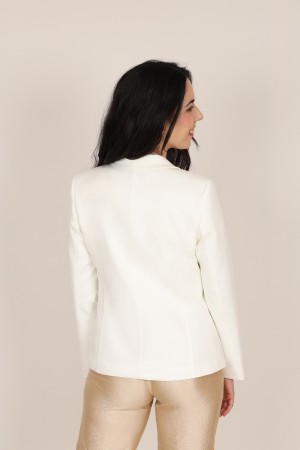 Straight-Cut Crepe Blazer| M47 Modas Benidorm