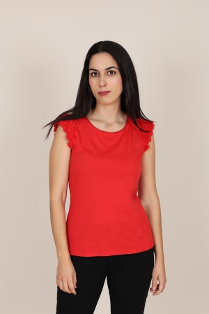 Linen Lingerie sleeveless T-shirt| M47 Modas Benidorm
