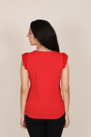 Linen Lingerie sleeveless T-shirt| M47 Modas Benidorm