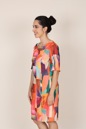 Midi Print  Dress| M47 Modas Benidorm
