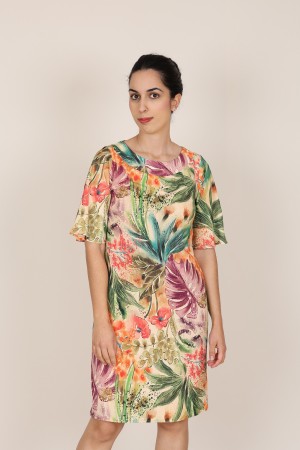 Vestido Midi | Vestido Estampado Posicional| M47 Modas Benidorm