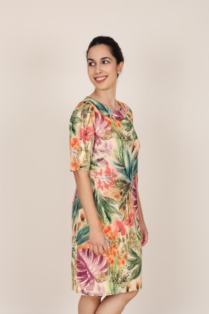 Vestido Midi | Vestido Estampado Posicional| M47 Modas Benidorm