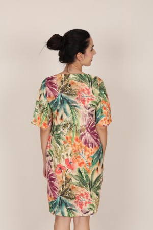 Vestido Midi | Vestido Estampado Posicional| M47 Modas Benidorm