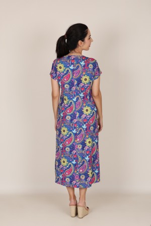 Vestido Largo Estampado| Vestido Punto|  M47 Modas Benidorm